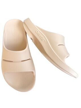 Like New OOFOS OOahh Slide Sandals Blush Size 10